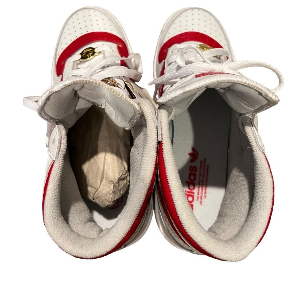 Adidas Top Ten RB Hi Women Basketball Shoes Size: 7.5 Color: White/White/Red - Picture 2 of 12